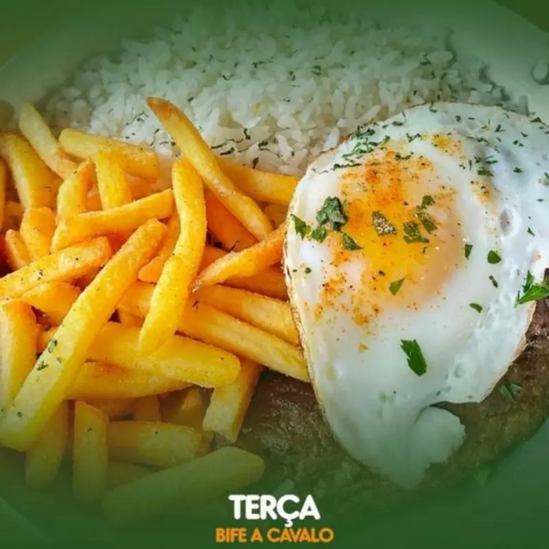 ( Terça feira) BIFE A CAVALO