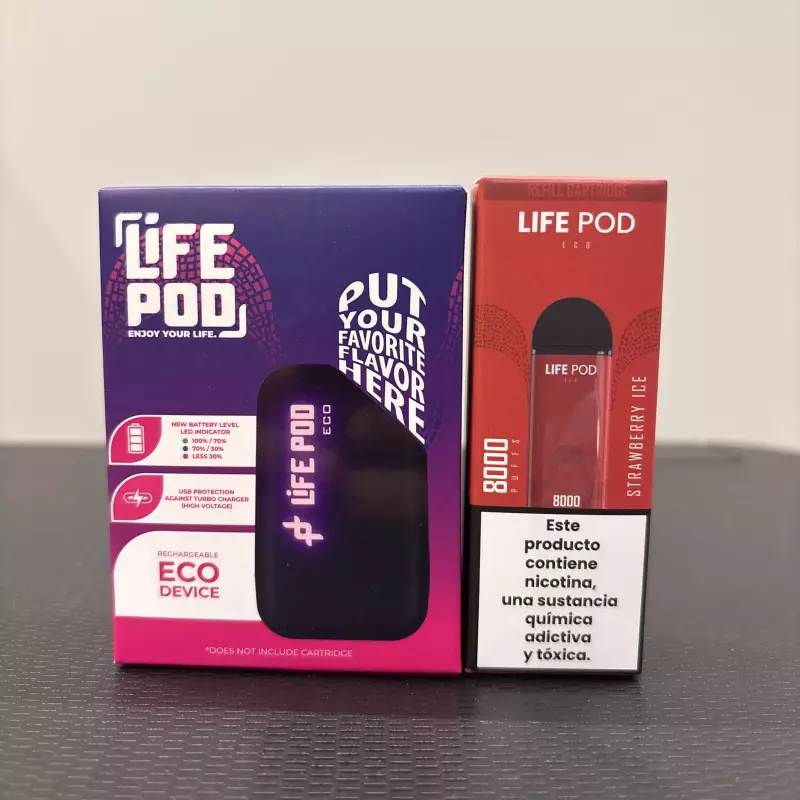 KIT LIFE POD ECO 1 MORANGO