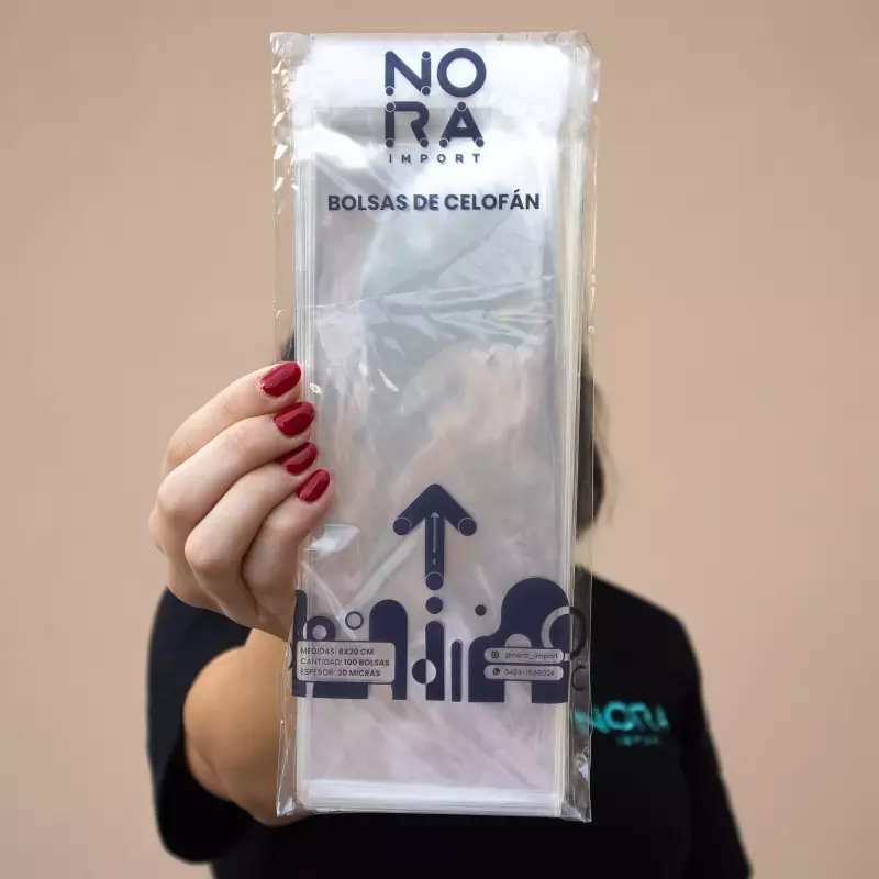Bolsas celofán con adhesivo 8x20