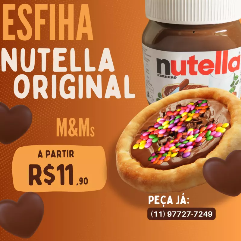 NUTELLA ORIGINAL COM M&M´s