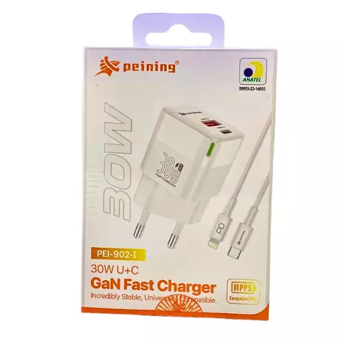 CARREGADOR TURBO IOS 30W PEI-902-I