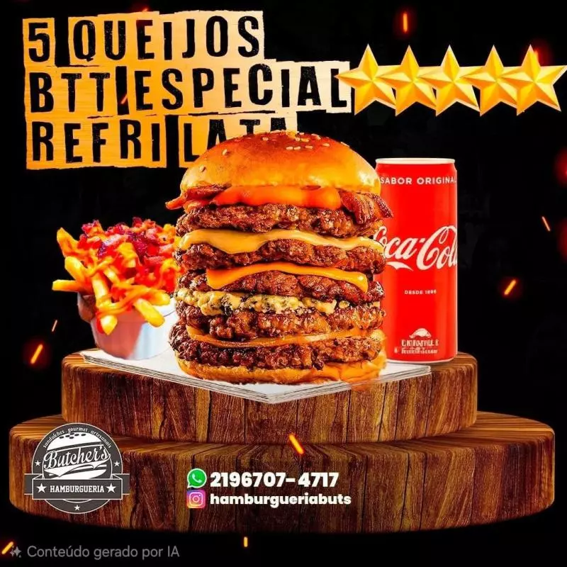 Mega 5 Queijos, Btt Esp P, Refri Lat