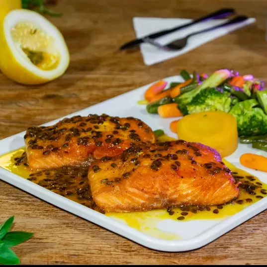 Salmão Grelhado c/Legumes