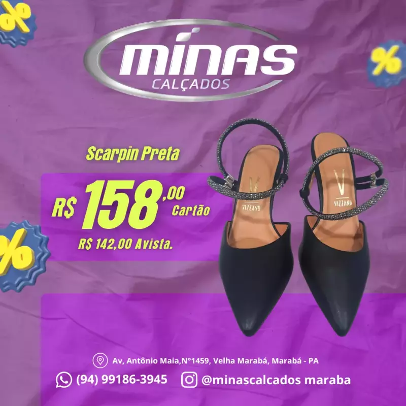 Scarpin Preta RF:118538