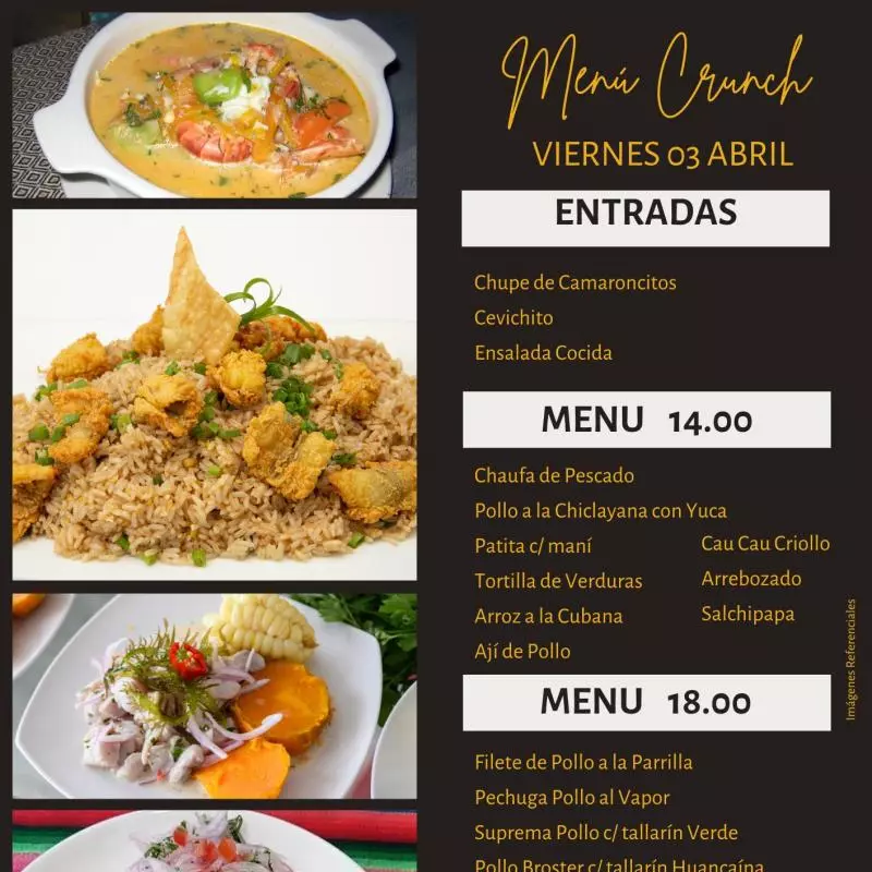 Menú 18.00 soles