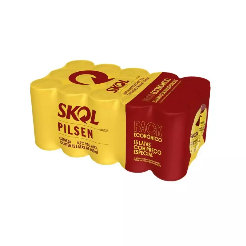 Skol 269ml - Pack Econômico (15 unid