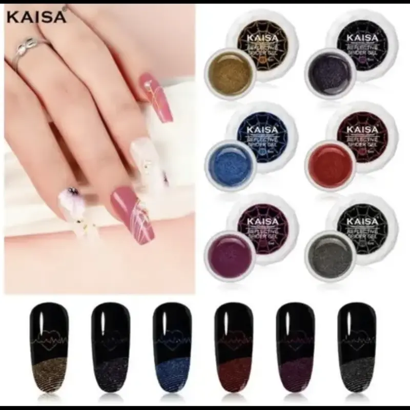 Kit C/6 Gel Spider Kaisa Refletivo
