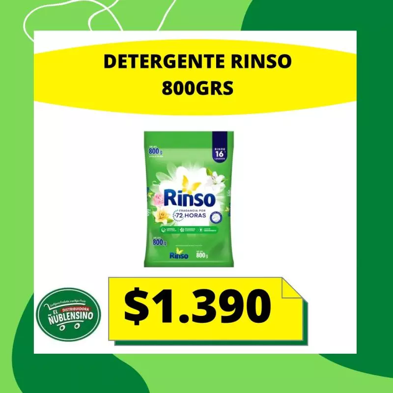 Detergente Rinso 800Grs