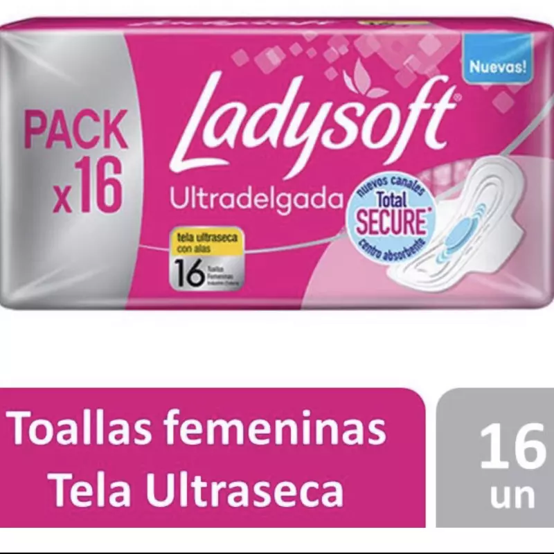 Toalla higiénica ladysoft 16 unid