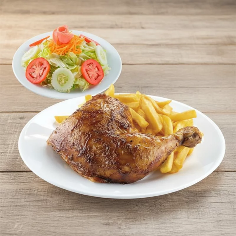 1/4 pollo a la brasa + papas