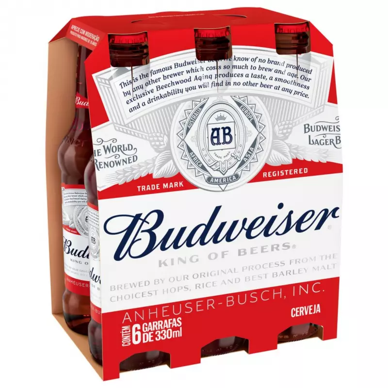Cerveja Budweiser Pilsen 330ml 06un