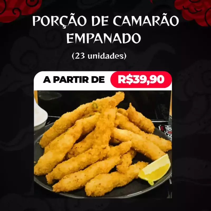 PORÇÃO DE CAMARÃO EMPANADO