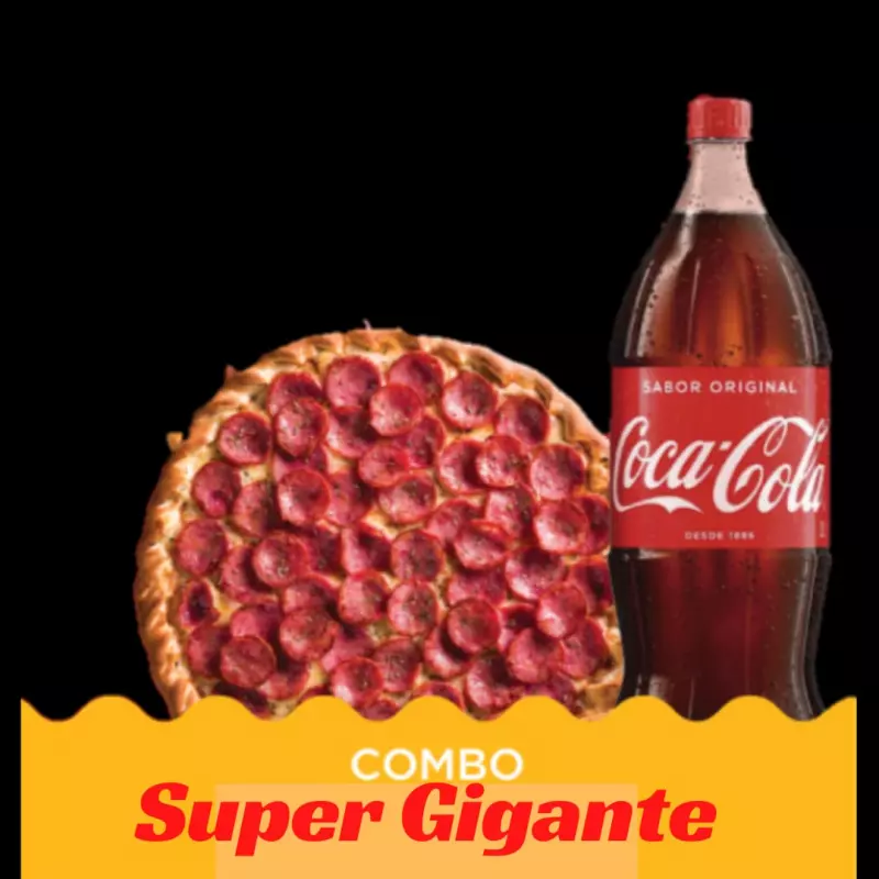 🍕 Pizza super Gigante + refri 2L