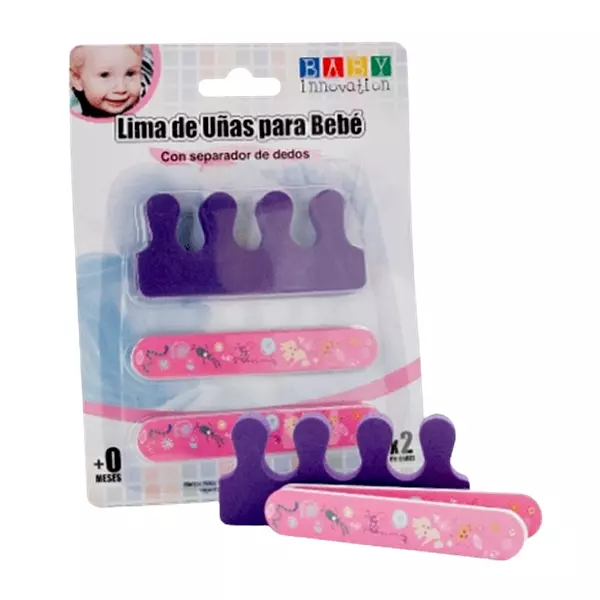 Limas uñas bebé separador de dedos.