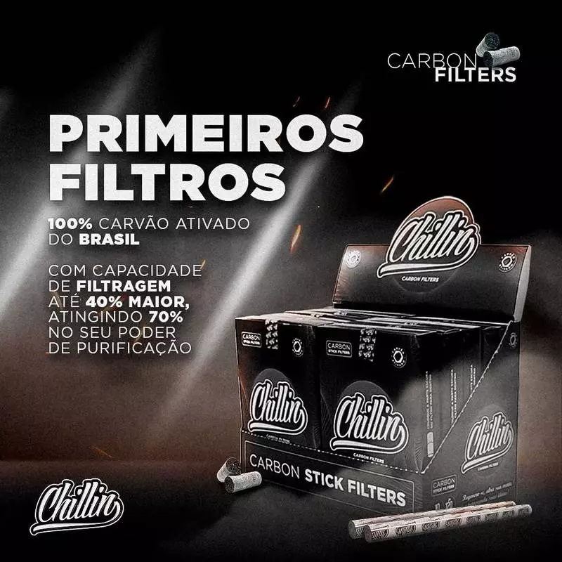 Filtro De Carvão Ativado Chillin 6mm