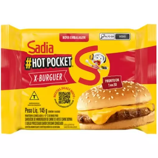 Lanche Hot Pocket Sadia X-Burguer