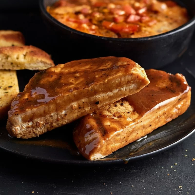 Lomo de cerdo en BBQ de Mielmostaza