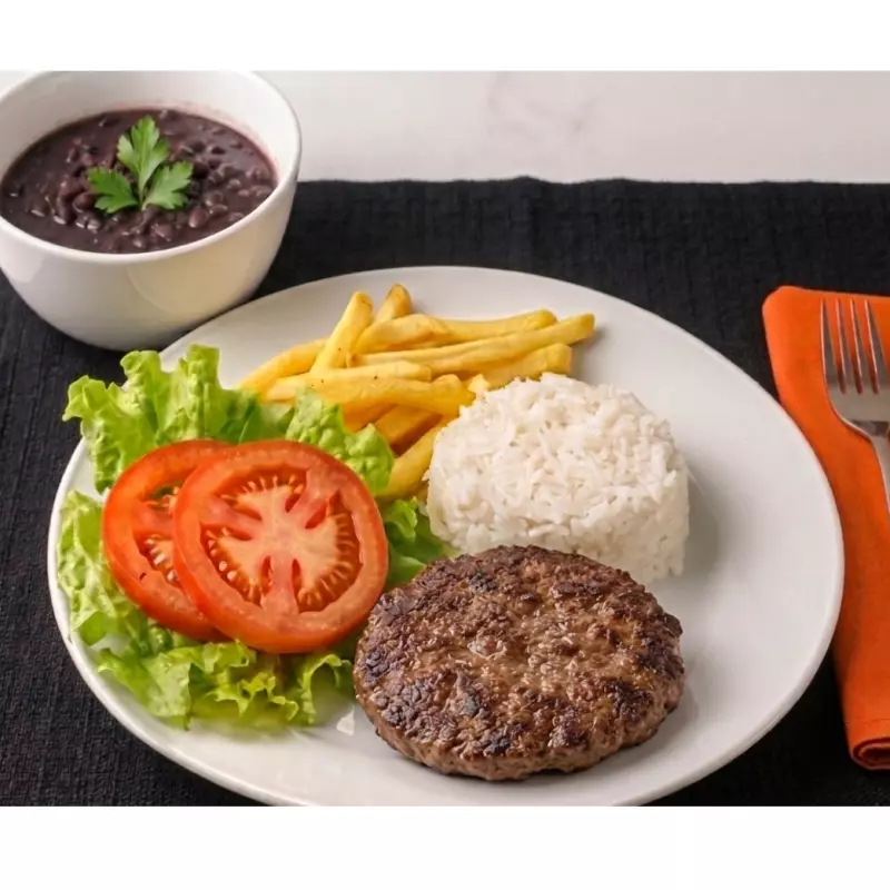 Prato Hamburguer Artesanal ao Alho
