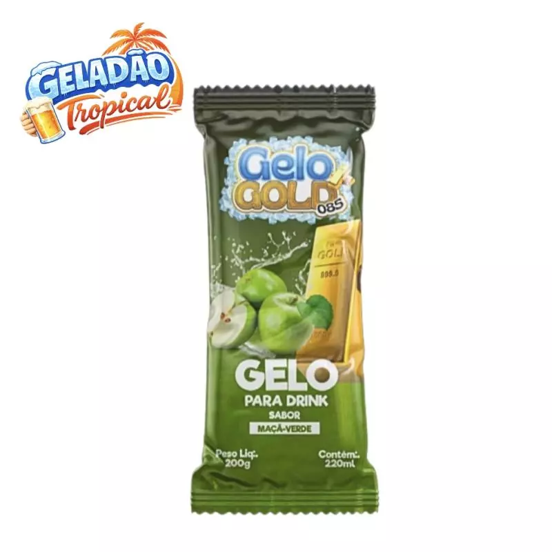 Gelo Saborizado Maça Verde