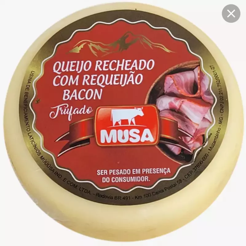 QUEIJO RECHEADO MUSA /BACOM 500G