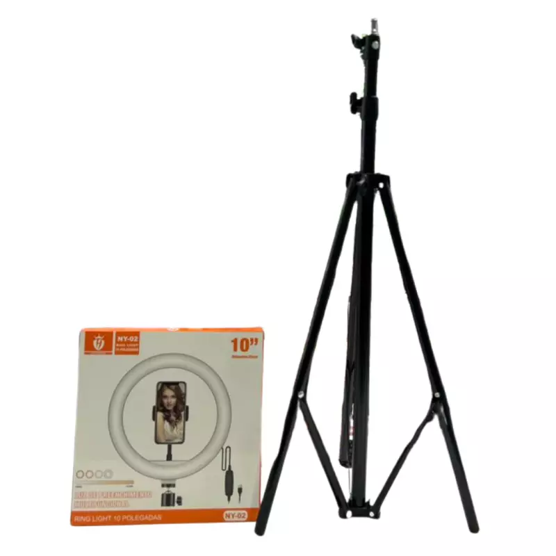 ILUMINAÇÃO + TRIPE 10'' LEHMOX NY-02