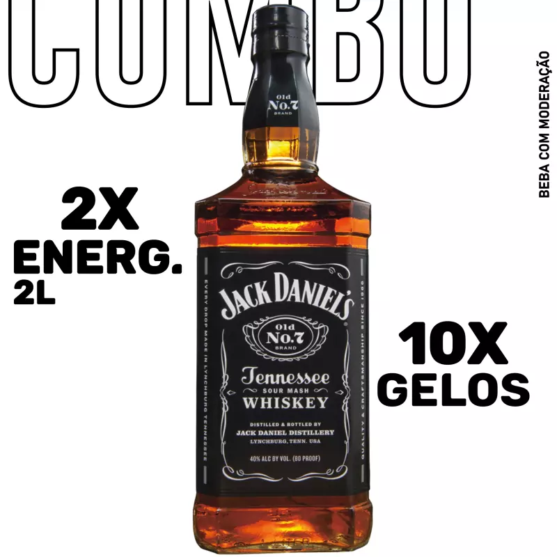 Combo Whisky J. Daniels Old N⁰7 1L