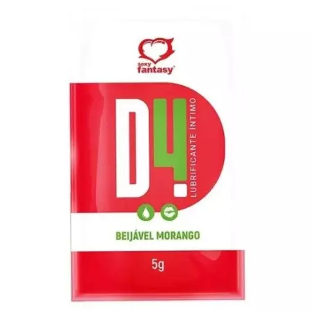 Sachê Gel Comestível D4 Morango