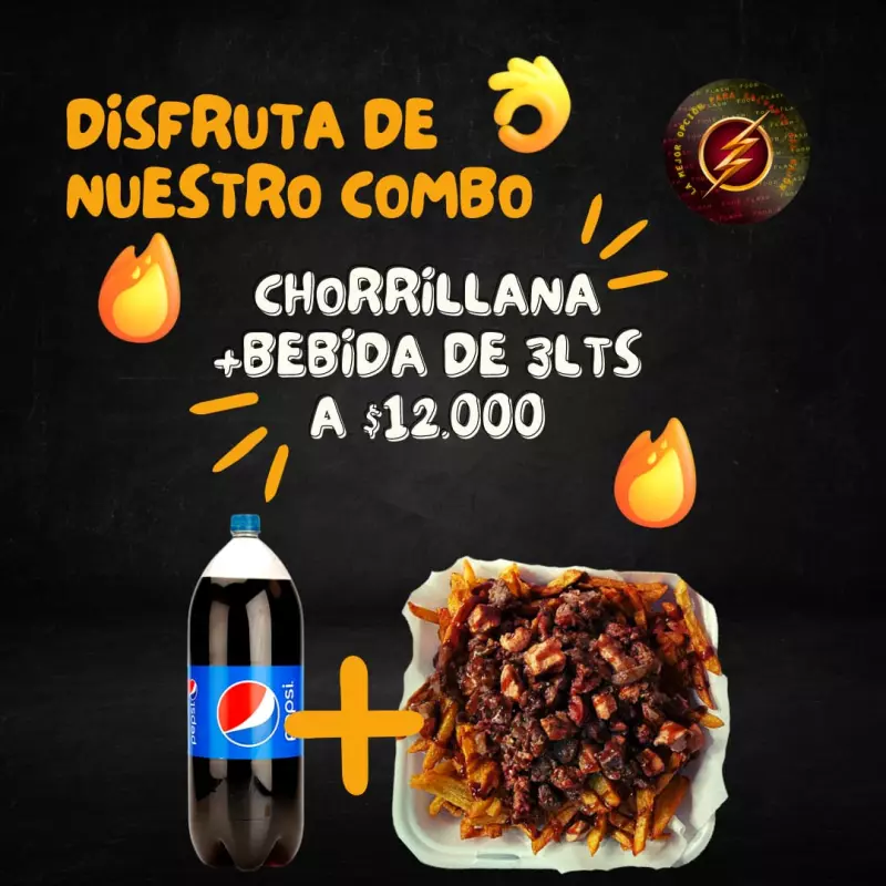 cb. chorrillana(FAMILIAR) +bebida 3L