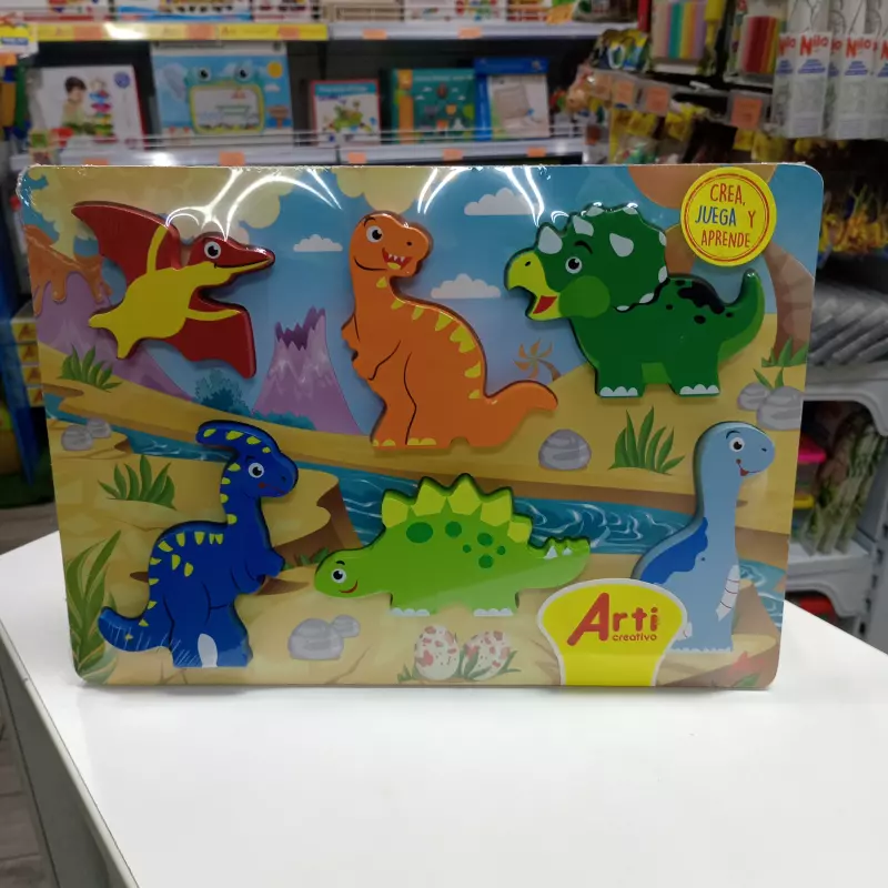 ROMPECABEZAS DINOSAURIOS X 6 ARTI