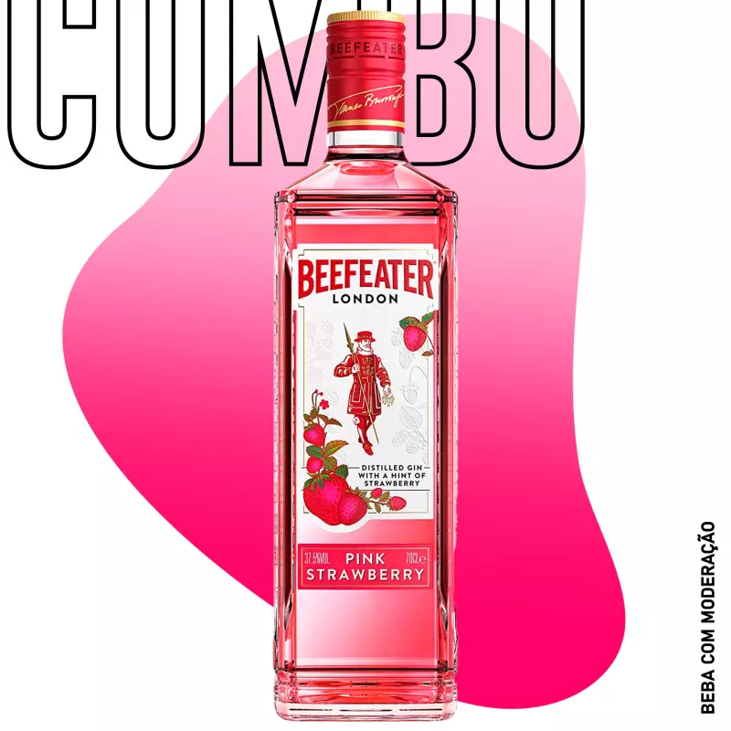 Combo Gin Beefeater Strawberry 700ml