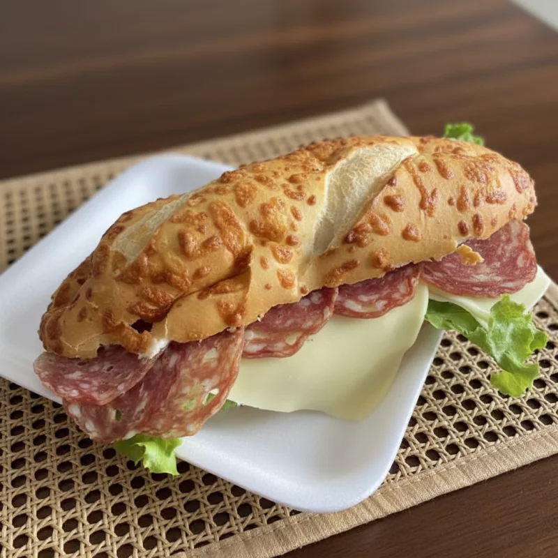 BAGUETE C/ SALAME E QUEIJO