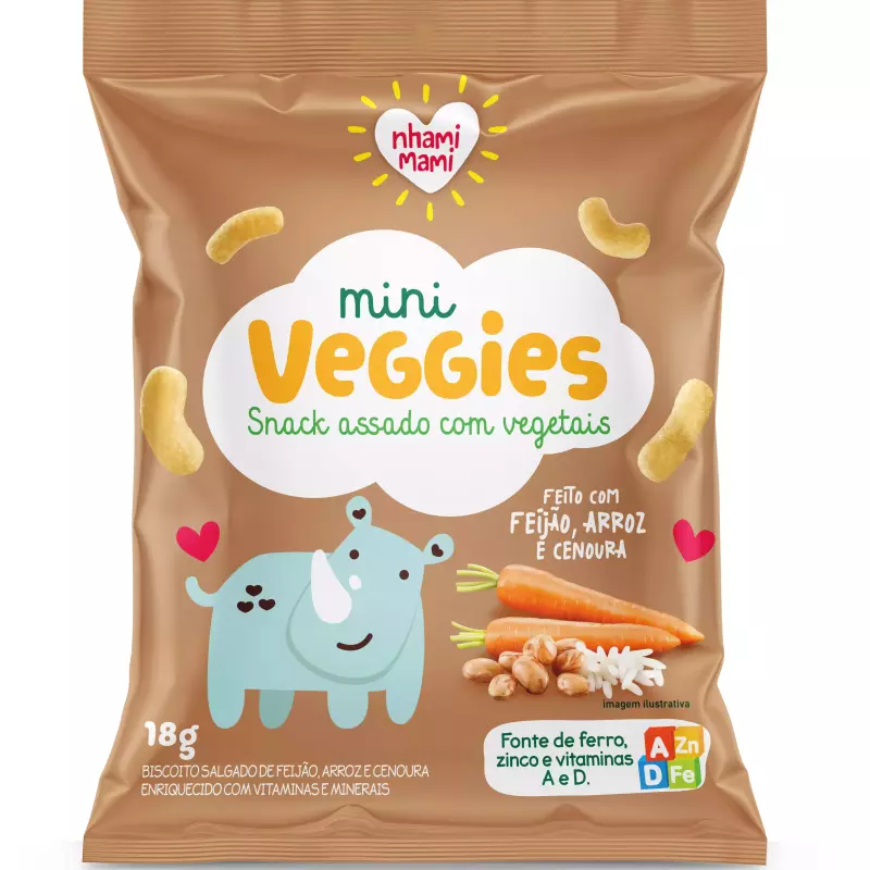 Feijão, arroz e cenoura NhamiMami