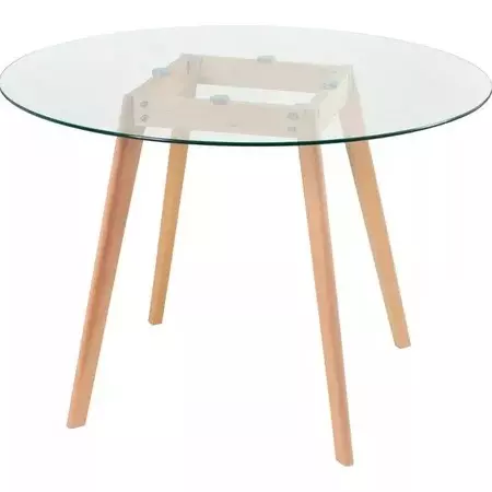 Mesa vidrio Tulip 110cm