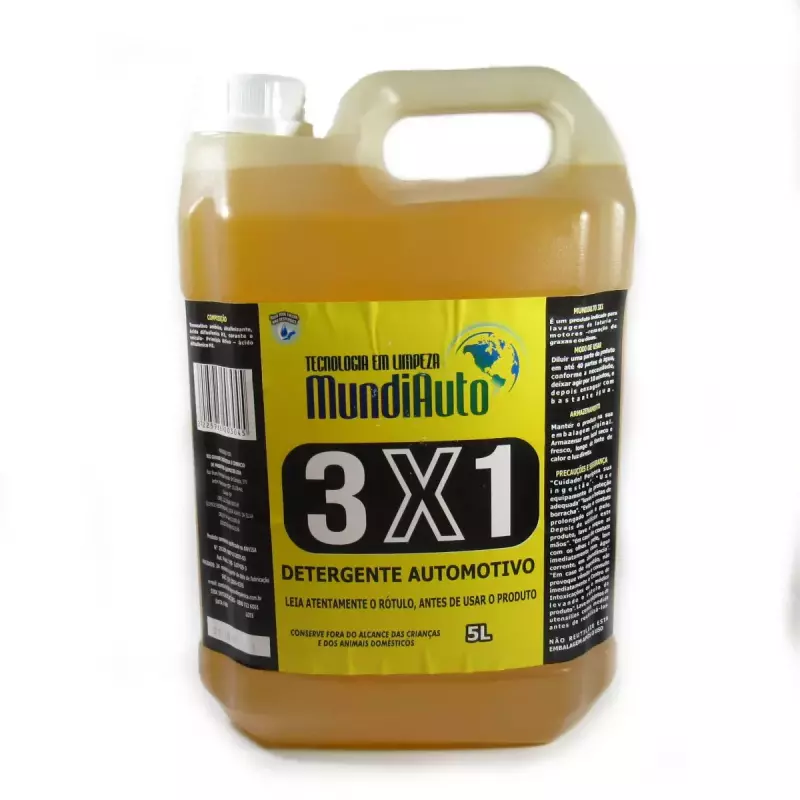 Detergente Automotivo Mundiauto 3x1