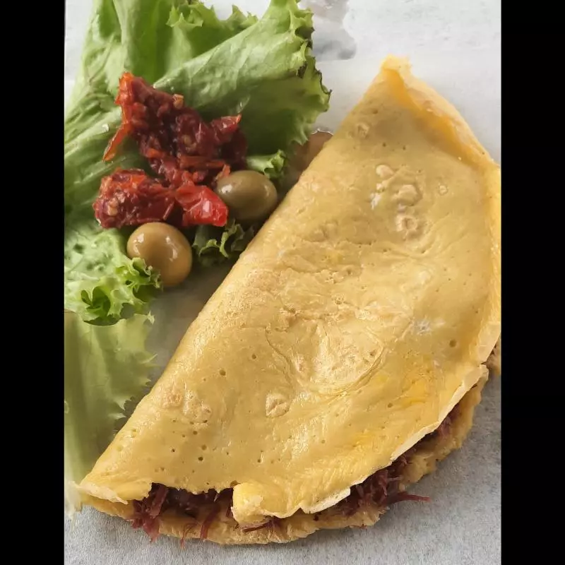Crepioca carne seca