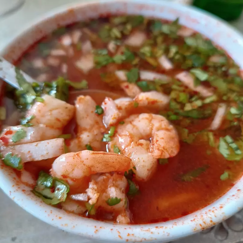 Caldo de camarón