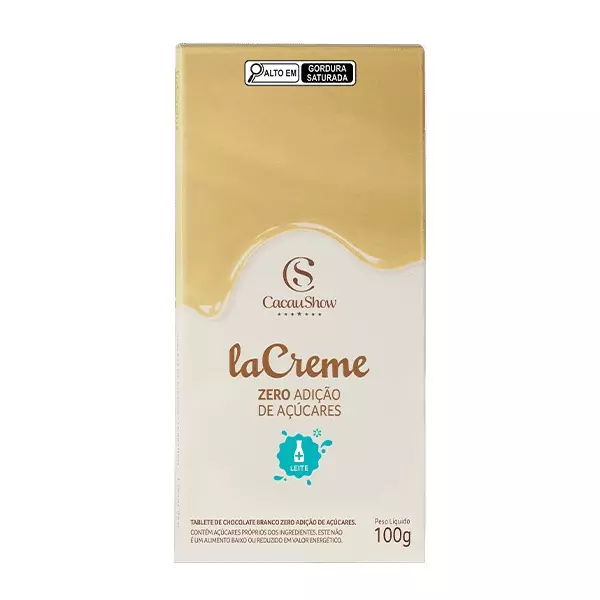 Tablete laCreme BrancoZeroAçúcar100g