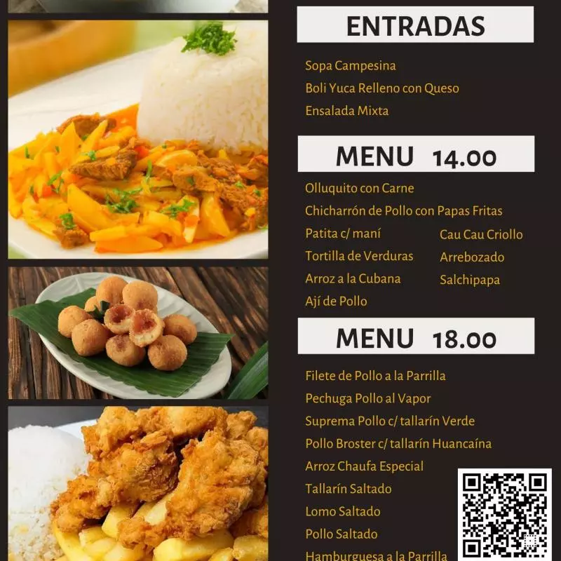 Menú 18.00 soles