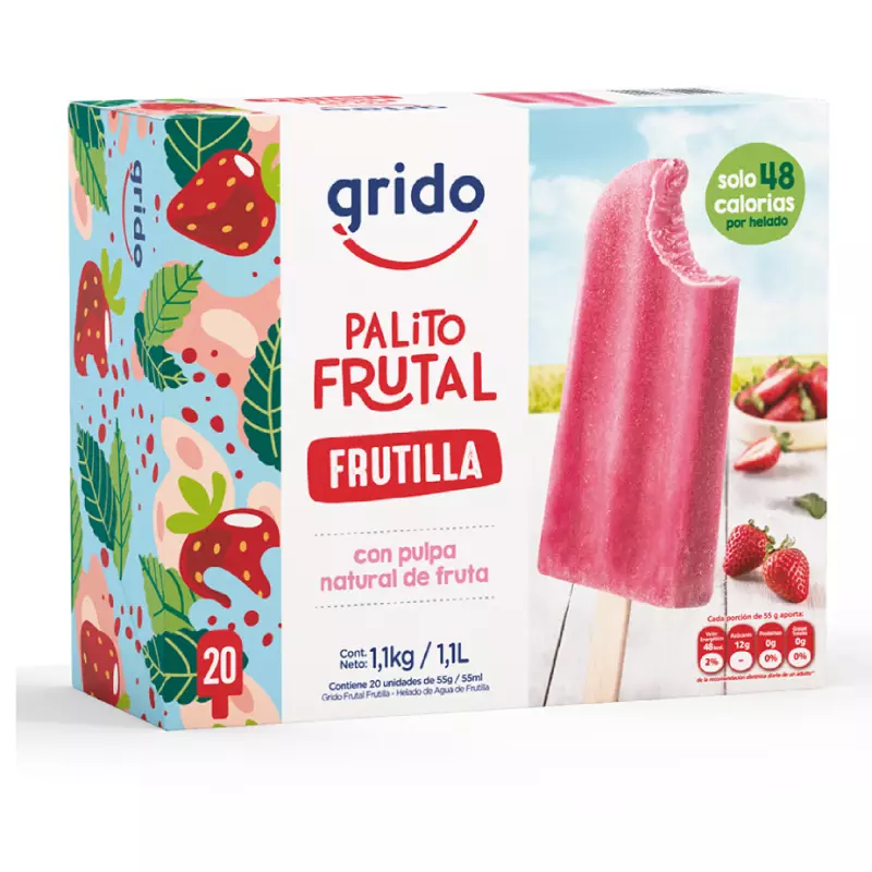 CAJA PALITOS FRUTALES FRUTILLA