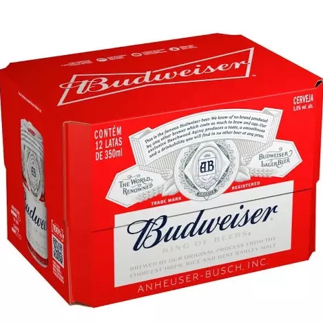 Cerveja Budweiser Lata 350ml 12un