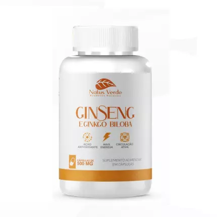 Cápsula Ginseng e Ginkgo Biloba
