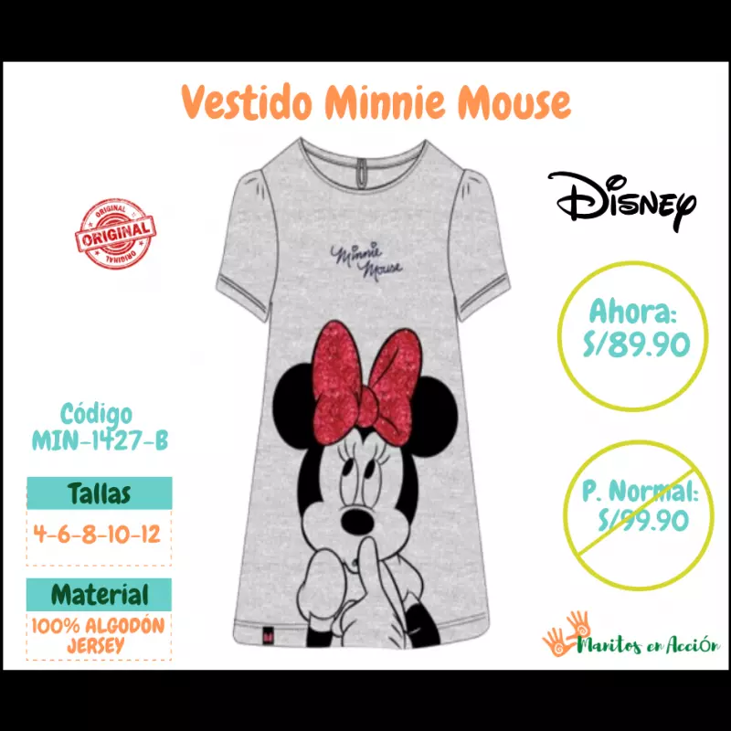 vestido Minnie Mouse