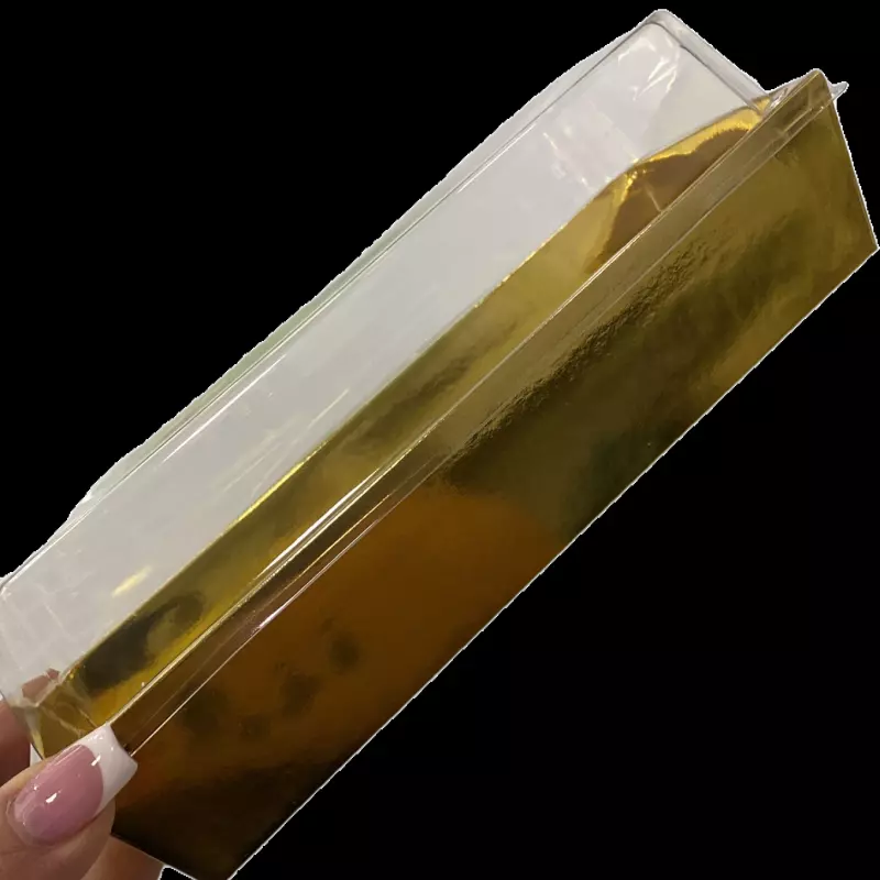 Contenedor rectangular grand dorado