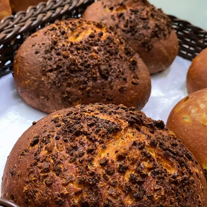 Pão de paçoca de pinhão
