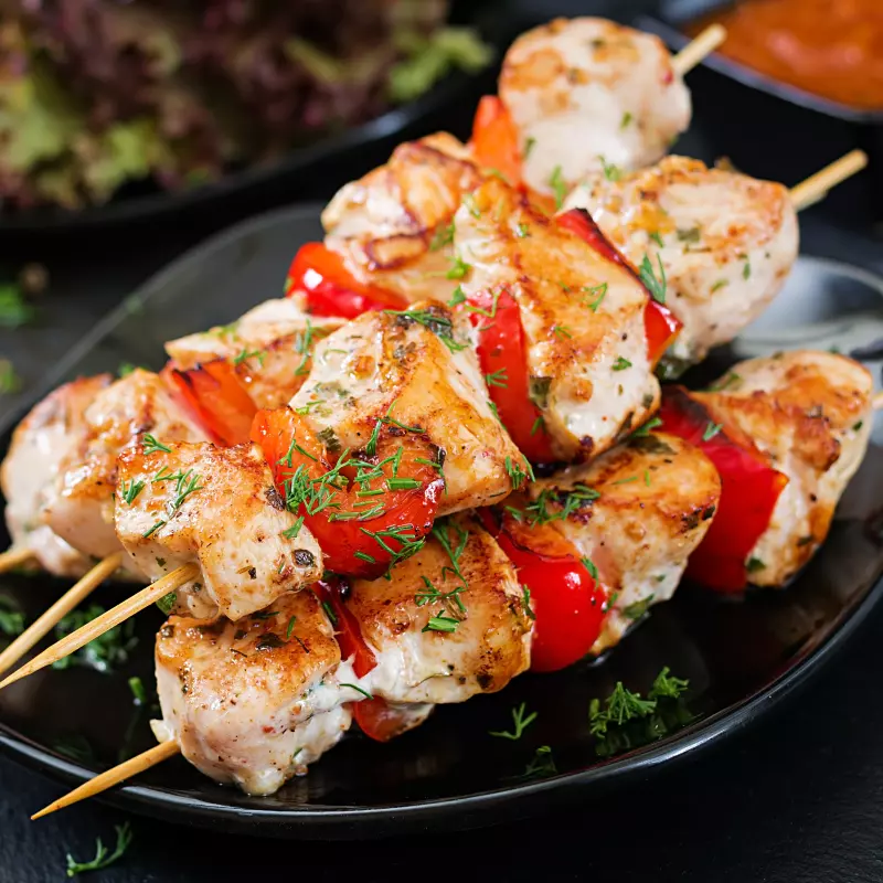 Plat BROCHETTE POULET