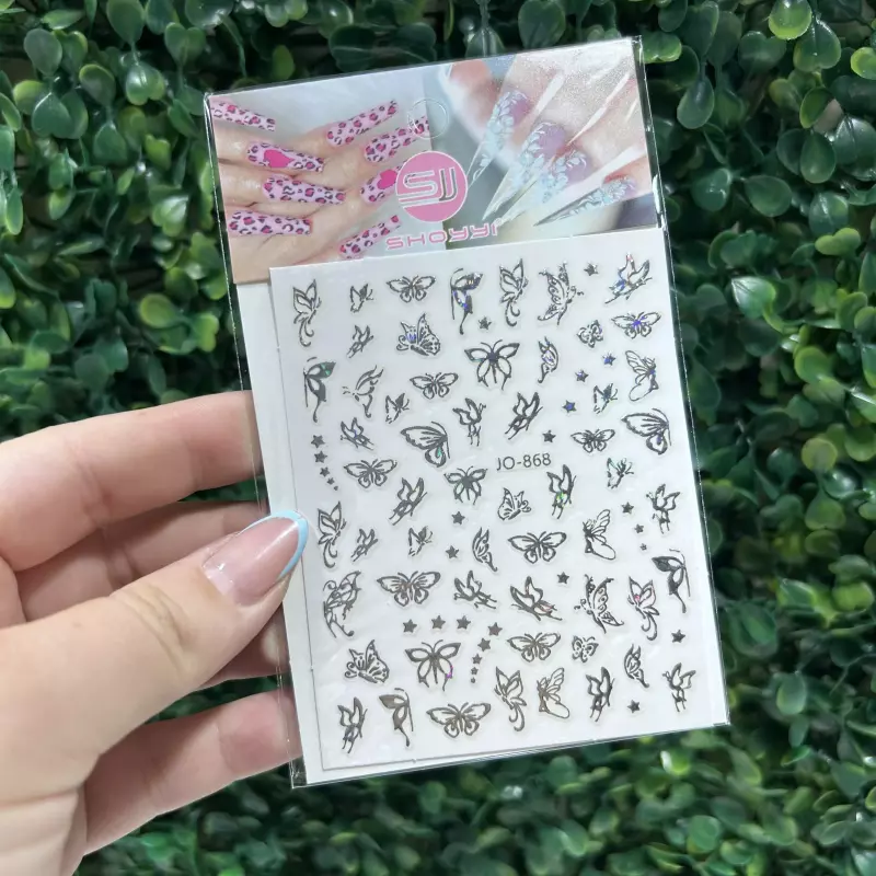 Cartela Adesivo Borboletas N•868