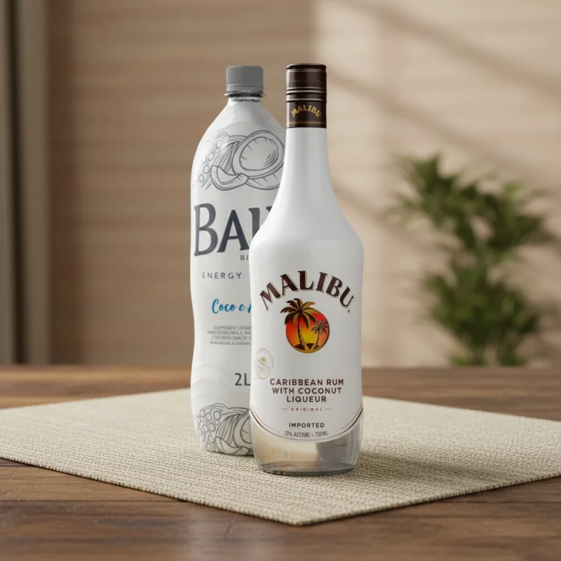 Combo Malibu + Baly +gelo de sabor