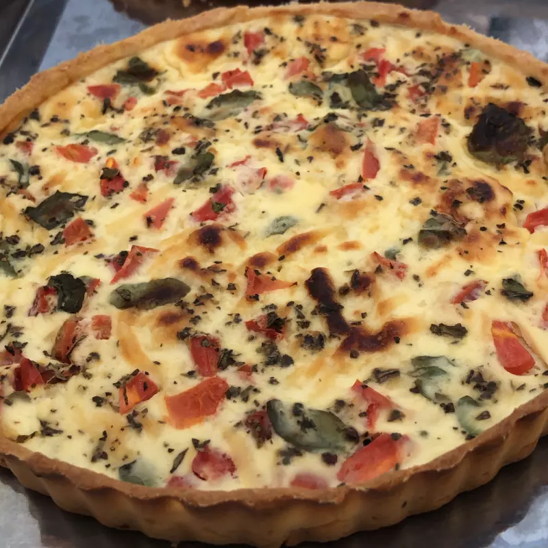 Quiche Média Caprese