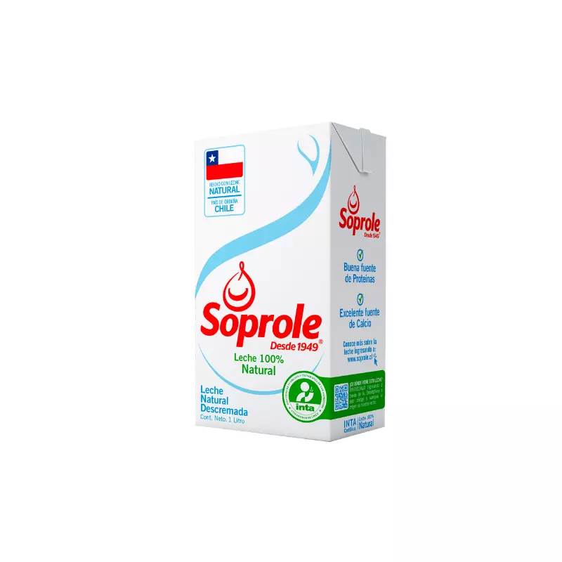 Leche Descremada Soprole 1 Lts