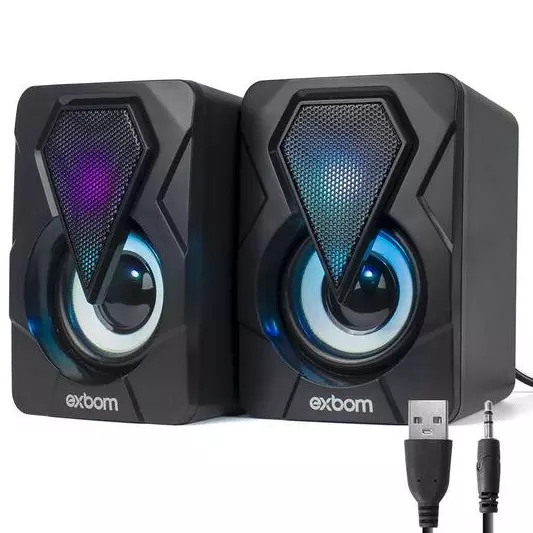 CAIXA DE SOM GAMER  6W EXBOM CS-C20